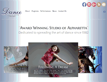 Tablet Screenshot of alpharettadancetheatre.com